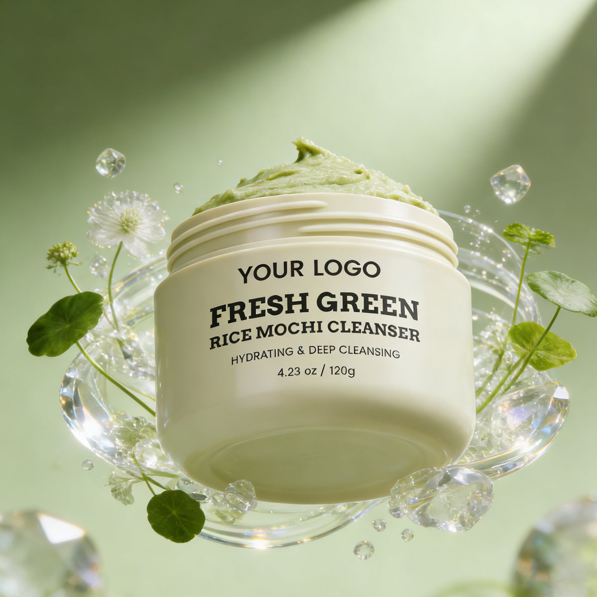 Private Label Rice Mochi Cleanser   Hydrating & Deep Cleansing Face Wash