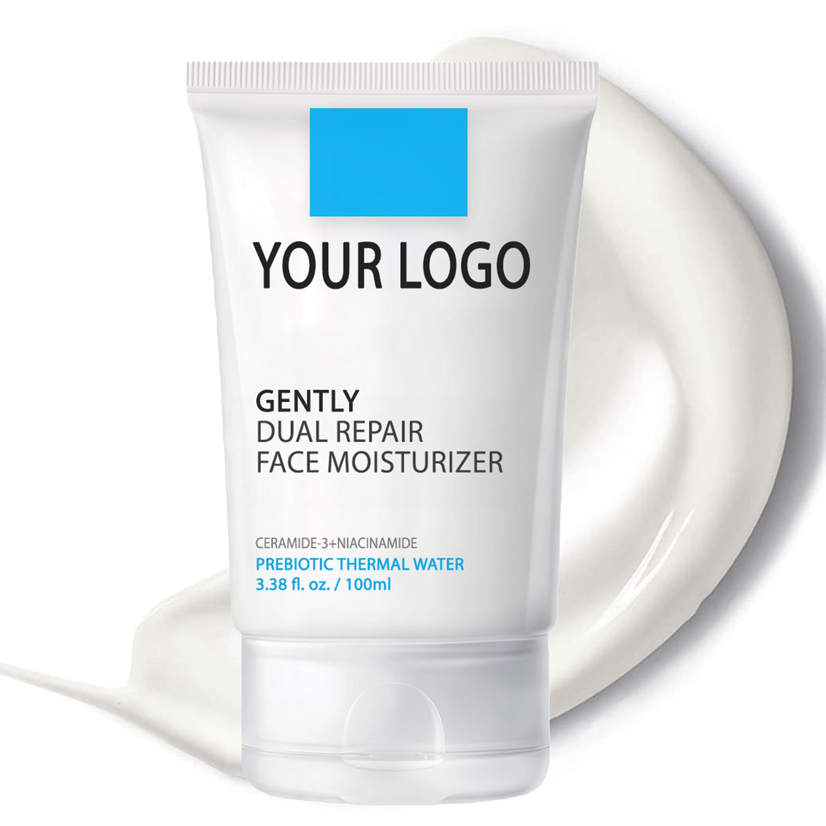 Private Label Dual Repair Face Moisturizer Ceramide Niacinamide Barrier Cream
