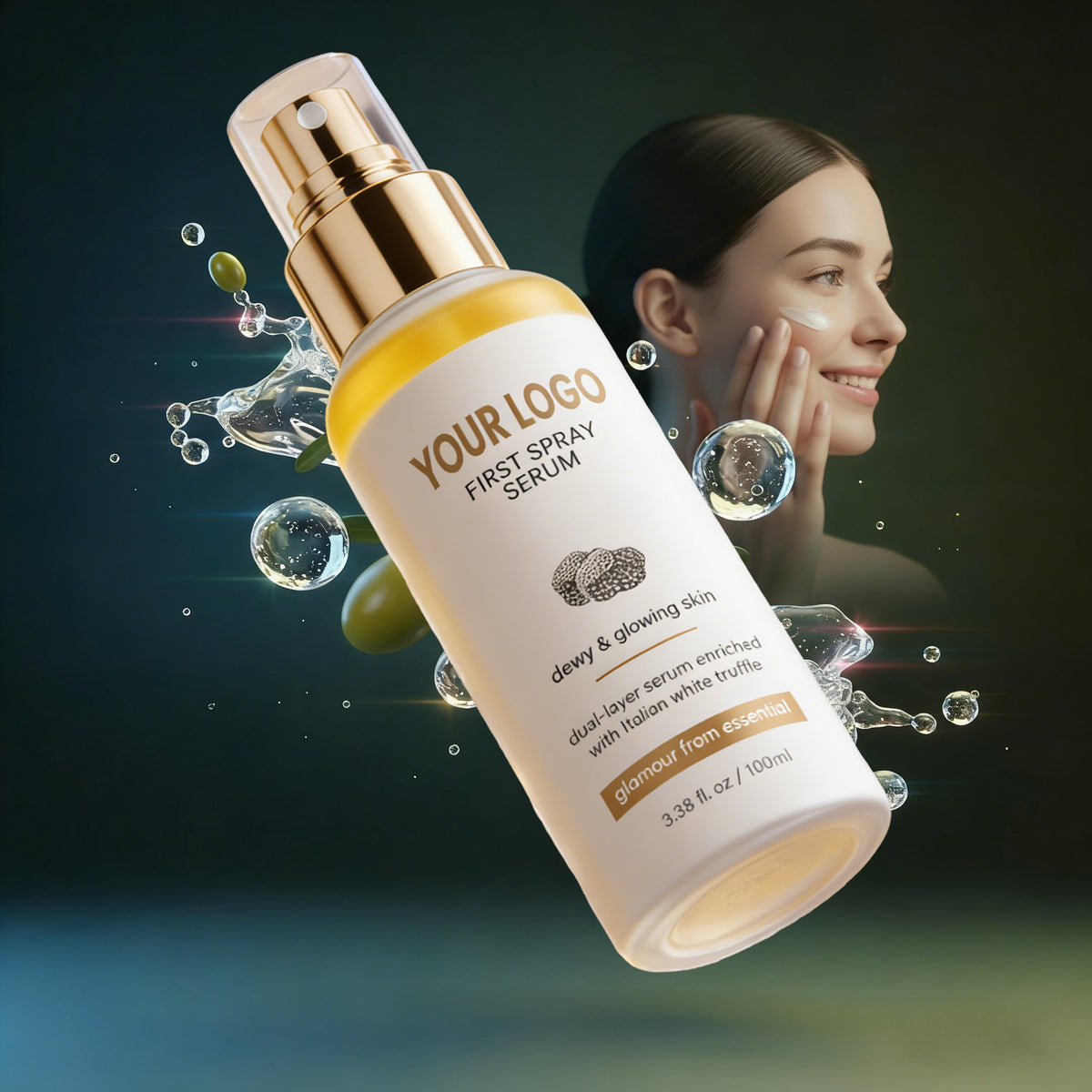 Private Label All in One Glow Spray Toner Serum Setting Mist