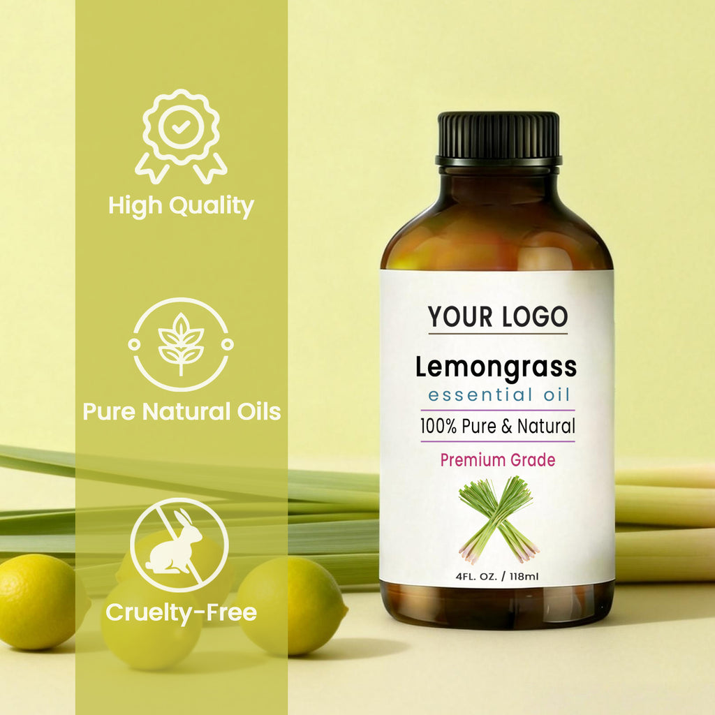 Private Label Lemongrass Essential Oil 100% Pure Natural Premium Grade OEM