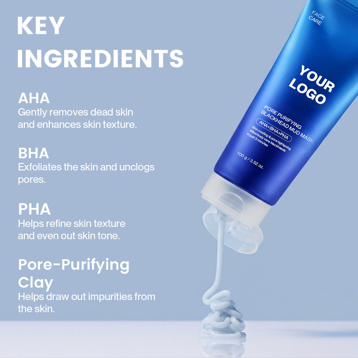 Private Label Pore Purifying Blackhead Mud Mask