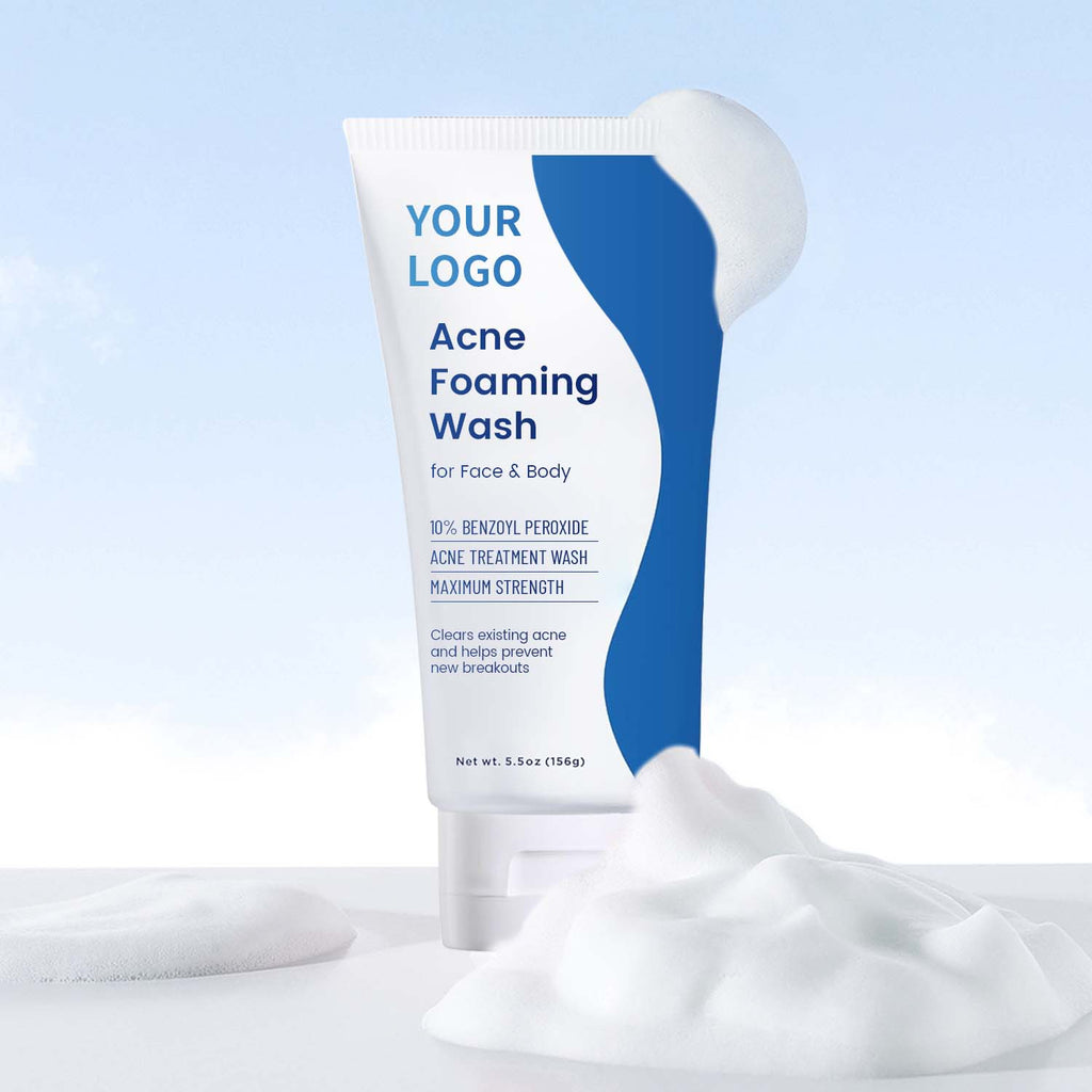Private Label Facial Cleanser for All Skin Types Gentle Face Wash