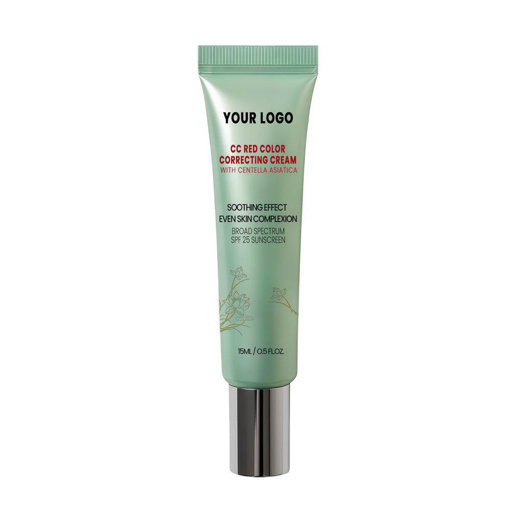 Private Label CC Red Color Correcting Cream Centella SPF 25 Soothing