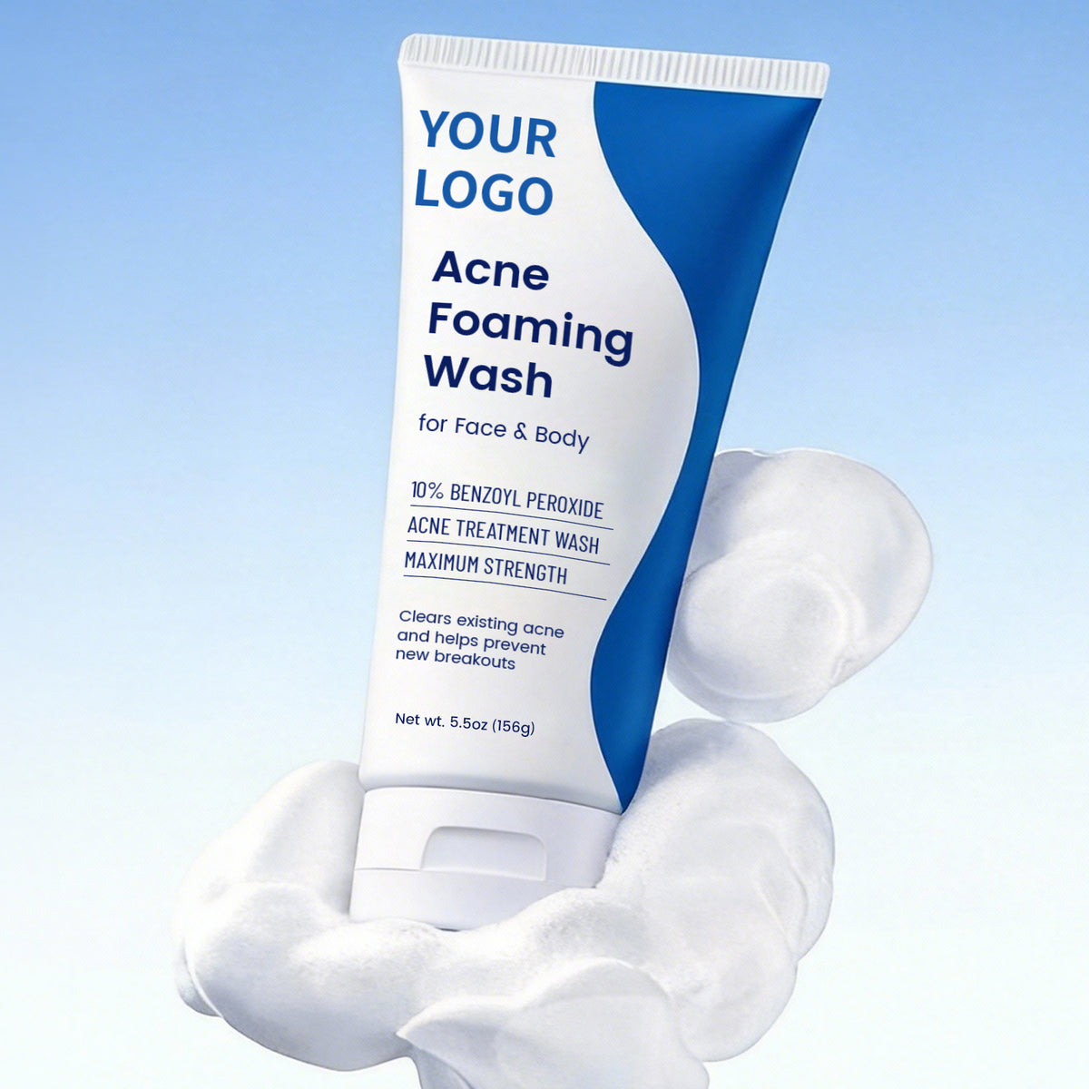 Private Label Facial Cleanser for All Skin Types Gentle Face Wash