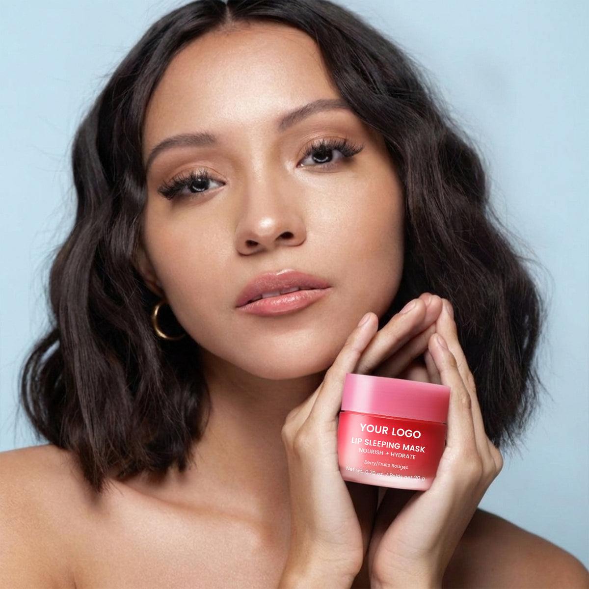 Private Label Lip Sleeping Mask Nourishing Overnight Hydration Berry
