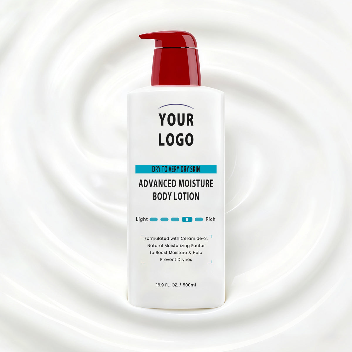Private Label Daily Moisturizing Body Lotion Hyaluronic Acid Ceramides 24H