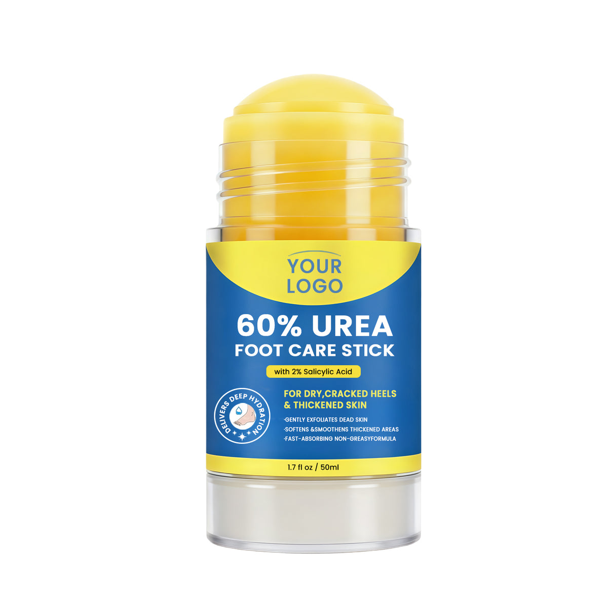 Private Label 60% Urea Foot Care Stick Salicylic Acid Dry Cracked Heels