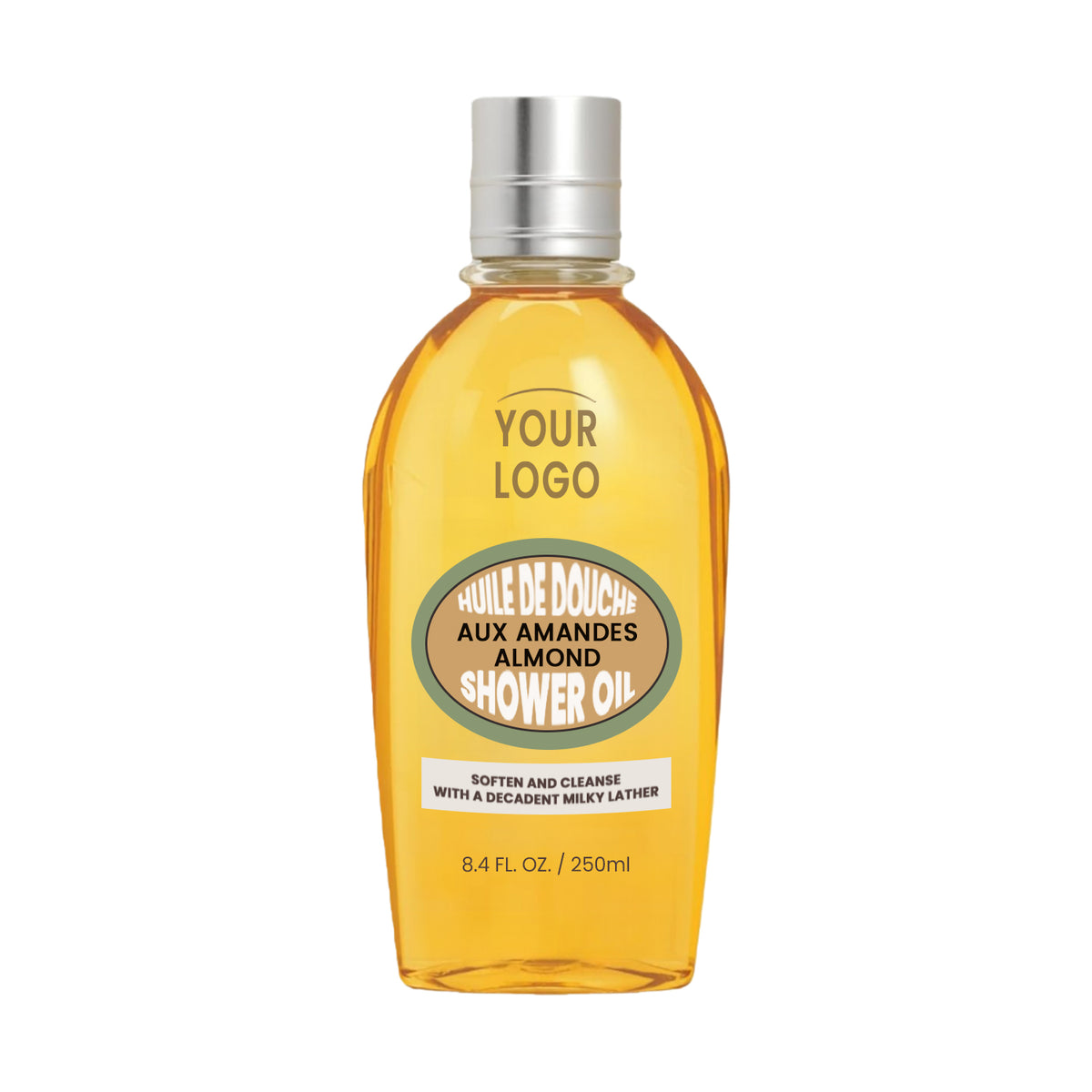 Private Label Almond Shower Oil Nourishing Cleansing Oil Normal Dry Skin