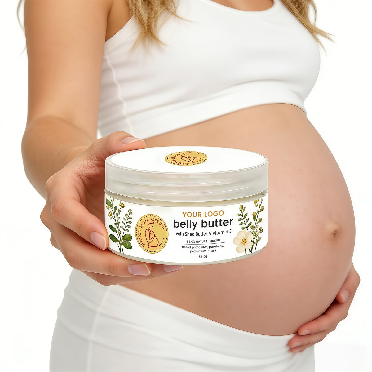 Private Label Belly Butter Pregnancy Stretch Mark Cream
