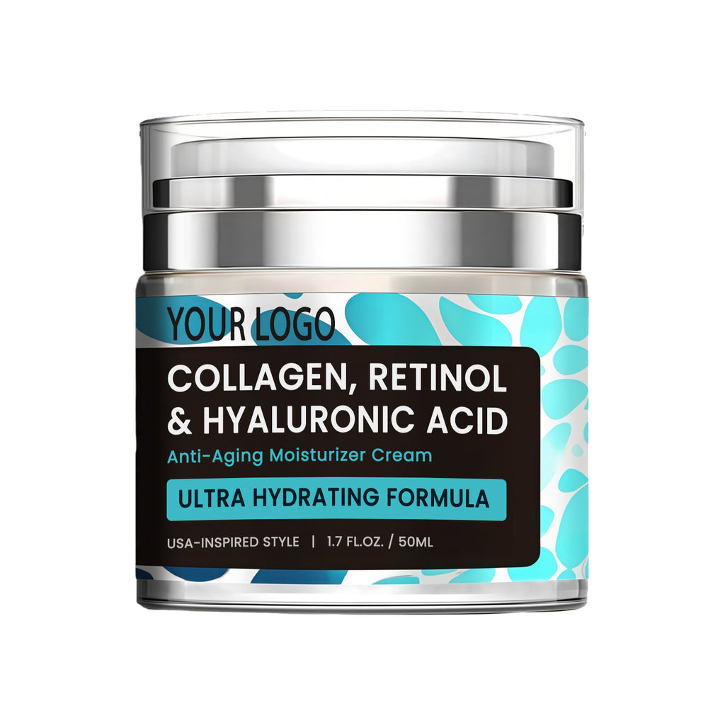 Private Label Collagen Retinol Hyaluronic Acid Anti Aging Moisturizer Cream
