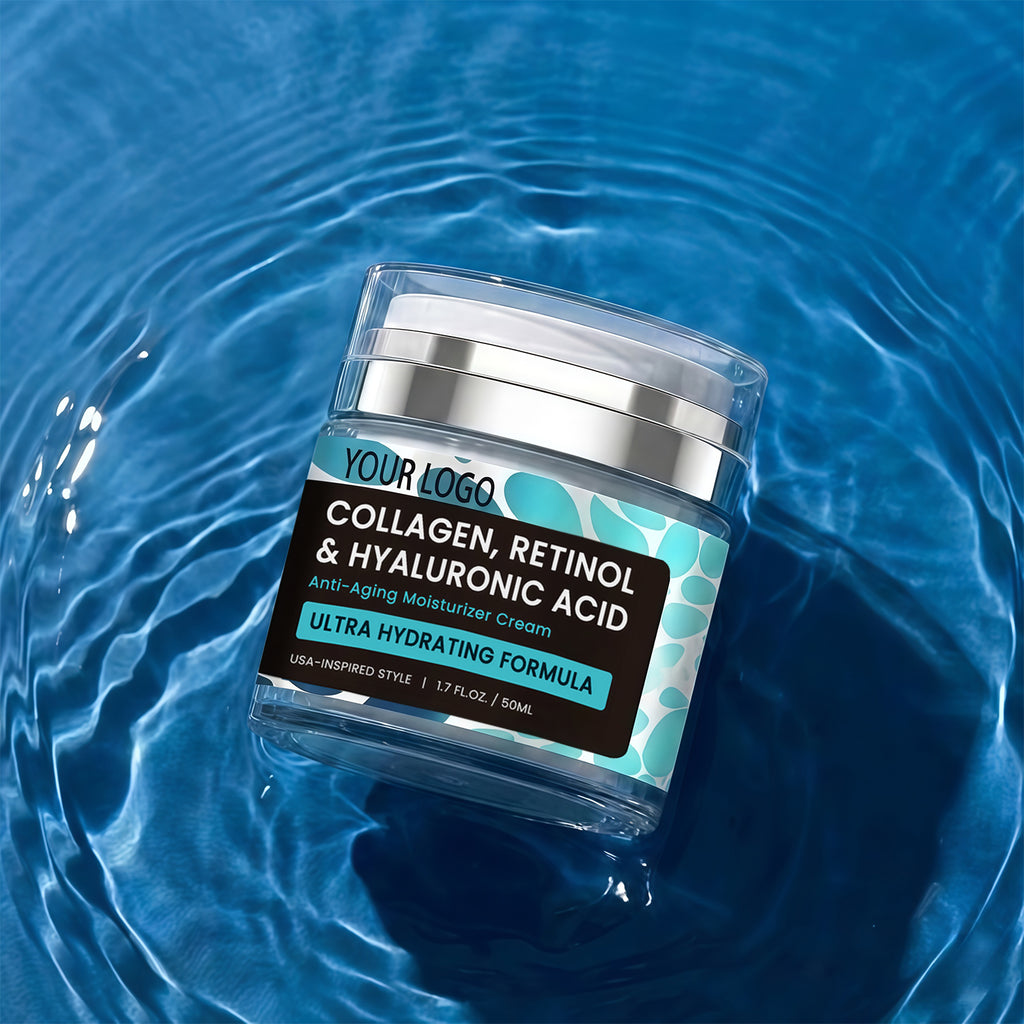 Private Label Collagen Retinol Hyaluronic Acid Anti Aging Moisturizer Cream