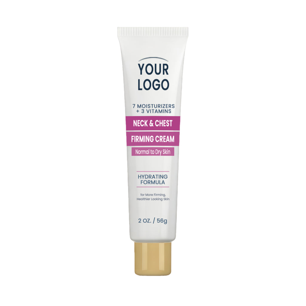 Private Label Neck and Chest Firming Cream 7 Moisturizers 3 Vitamins Hydrating